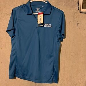 NCAA Women’s Polo shirt. Blue. New with tags. Clique brand